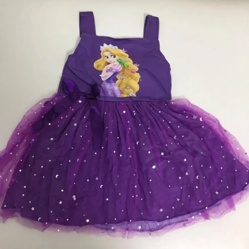 Boutique Luxury Princess Rapunzel Cute Sparkly Dress - Picture 7 of 7